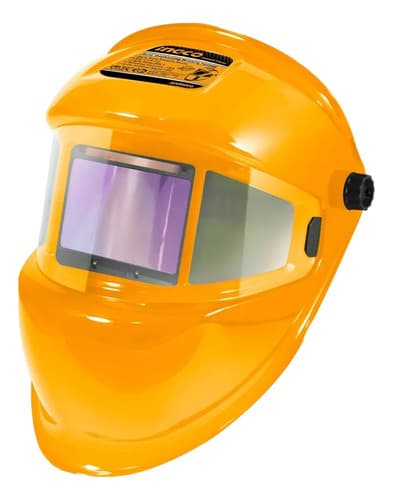 Careta Soldar Fotosensible Electronica Tig Mig Plasma Ingco Color Amarillo Liso