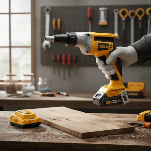 Atornillador 20v P Yeso C Bat Y Carg Ingco Cdsli204200 - Smf Color Naranja Claro Frecuencia 50 60hz