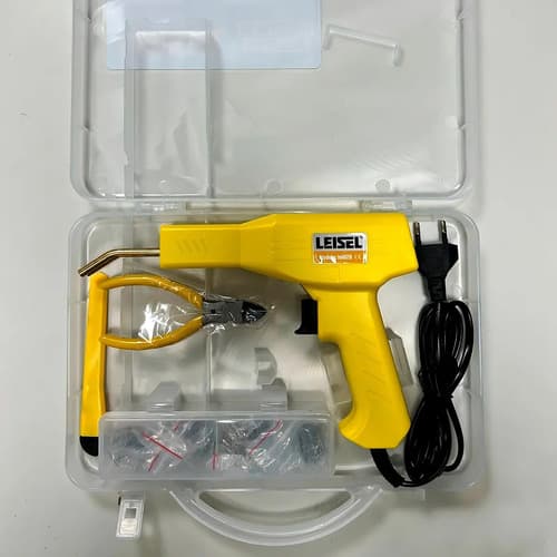 Soldador De Plástico Leisel Bifásica 50w Con 200 Grampas Amarillo