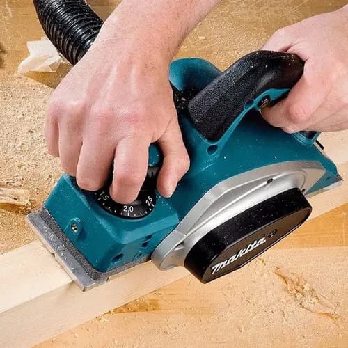 Cepilladora Eléctrica Makita Kp0800, Gafas Y Guante Protector, Color Turquesa,