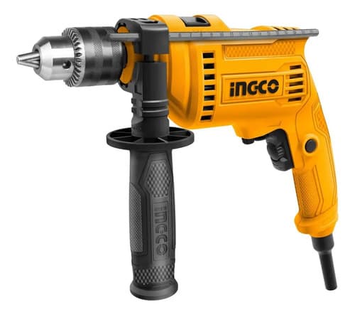 Taladro Percutor 680w Ingco Id6808 Pared Metal Madera Pro Amarillo 50 Hz/60 Hz