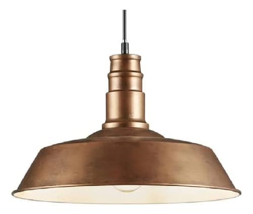 Lámpara Colgante Vintage Blanca Techo Tushop Acero Rosca E27