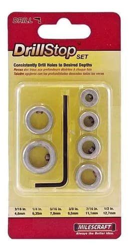 Juego Topes Profundidad Para Brocas Madera Milescraft Drillstop Modelo 5342