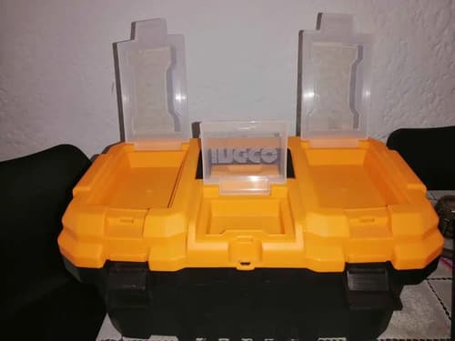 Caja Herramientas Ingco 20 , Broche Plastico Anaranjado