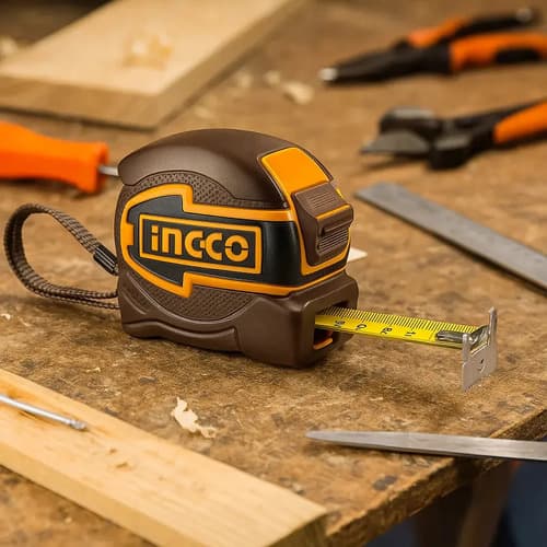 Cinta Metrica Con Gancho 5 Metros X 32mm Ingco Hsmt80532