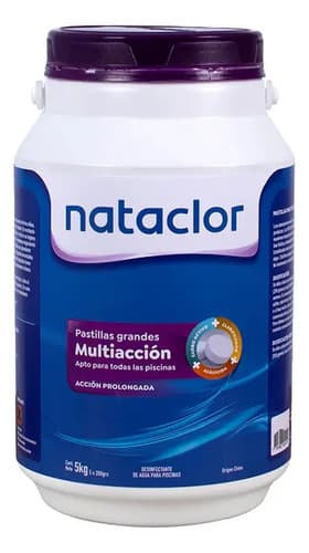 Cloro Activo Nataclor En Pastillas De 200grs Total 5 Kilos
