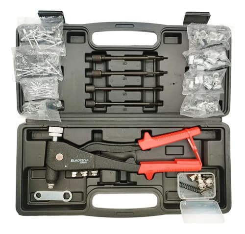 Remachadora Dual Pop Y Tuerca M3 4 5 6 + Remaches | Eurotech 8