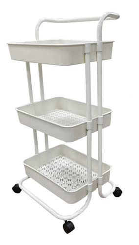 Carro Organizador Tushop Orga-101 Blanco 3 Niveles Metal Plástico