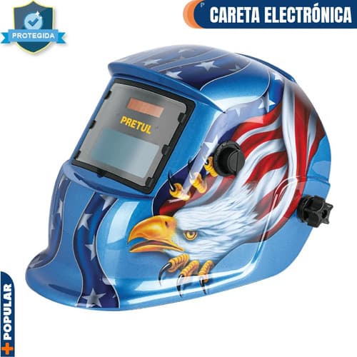 Careta Electrónica P/soldar, Águila, Sombra 9 A 13 29011 Color Azul Acero