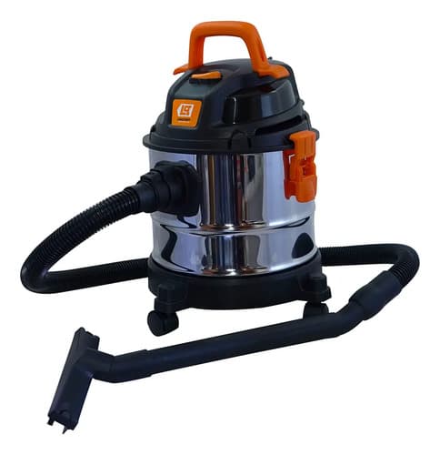 Aspiradora Ind 1 Motor Polvo Líquido 15 Litros Lusqtoff Color Acero Inoxidable/negro