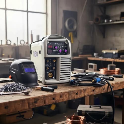 Soldadora Inverter Neo Imet10250 Mig Tig Electrodo 250a Color Blanco