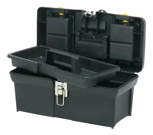 Caja De Herramientas Stanley 16013 Plástico 16 Cierre Metal Negro