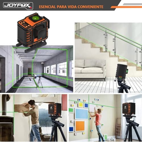 Nivel Láser Rotativo Joyfox L-186 12 Líneas 3d Autonivelante 360° Batería