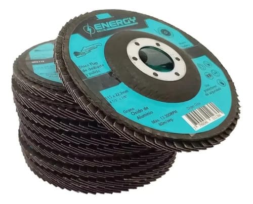 Disco Desbaste Energy Dfa115 115mm Grano 40 Óxido De Aluminio Pack 100