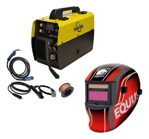 Soldadora Welplus Mig/mma/tig 200a Inverter Digital Rojo