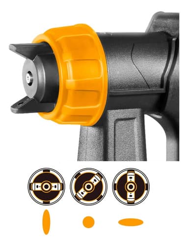 Pistola Pintar P20s A Bateria Ingco Csgli2003 Naranja