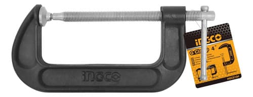 Prensa G De 4 PuLG De Hierro Ingco Hgc0104 Negro