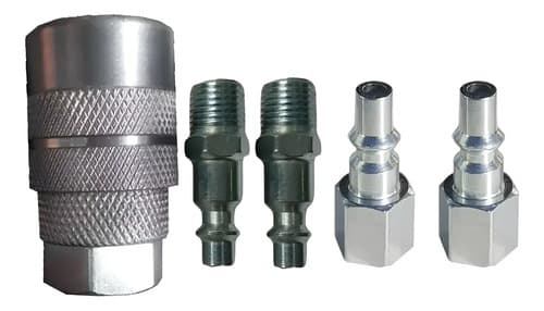 Kit De Acoples De Aire Fernoluz Hembra De Metal Para Compresores