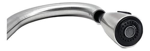 Grifo Empabono Alto C/extension Italomix Lh-3314 Plateado Cepillado