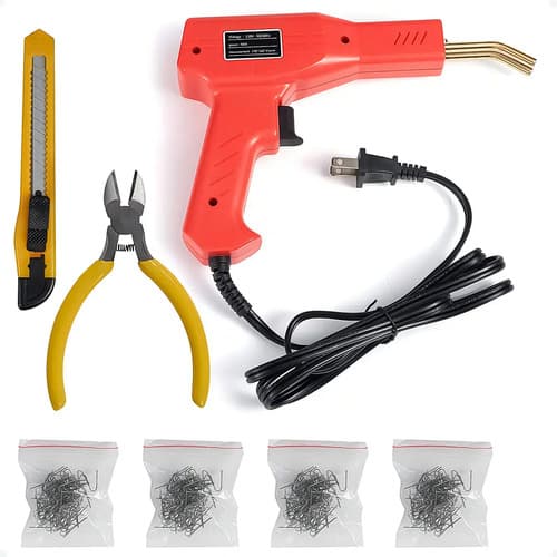 Soldadora Plástico Inverter Otec Dw160mma Kit Reparación Parachoques Naranja Claro