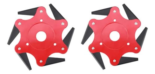 Kit De 2 Cuchillas Con Discos De 6 Puntas, Desbrozadora Para Up