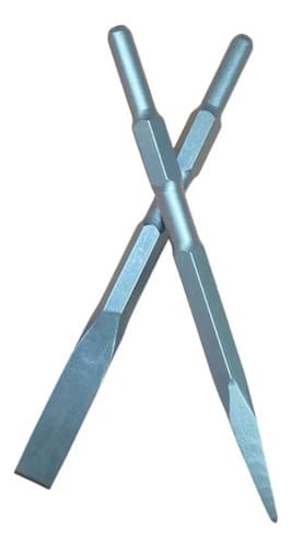 Punta Y Cincel Plano Hexagonal Para Martillo Demoledor