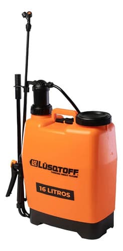Pulverizador Fumigador Manual Mochila 16 Litros Lusqtoff Color Naranja