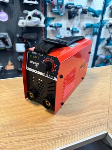 Maquina De Soldar Inverter 130a Mma+ Electrodo Y Careta Rojo
