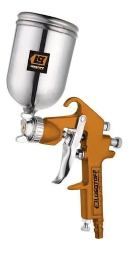 Pistola Soplete Pintar 0.4lt 1.5mm Lusqtoff W71g Tipo Maer Naranja