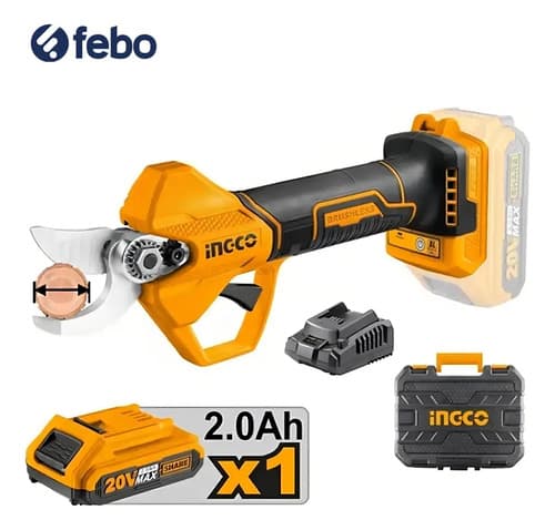 Tijera Poda Ingcosuper Select 20v P20s Cssli202581 Febo Color Amarillo