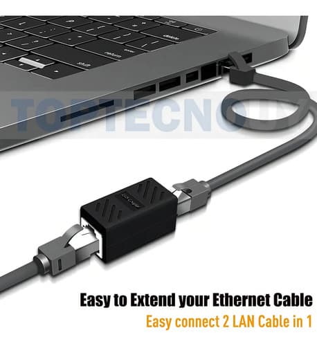 Adaptador Cupla Rj45 Hembra-hembra Extender Cable De Red Ethernet Marca Toptecnouy