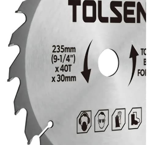 Disco Sierra Circular Para Madera Tolsen 12 Pulgadas - Sc - Color Gris
