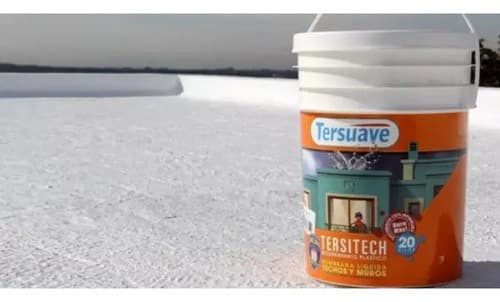 Membrana Impermeabilizante Techos Tersitech 1 Kg Ambito Color Blanco Mate