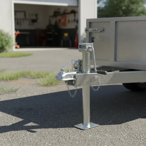 Pie De Apoyo Con Manivela Para Trailer 1000kg 40cm