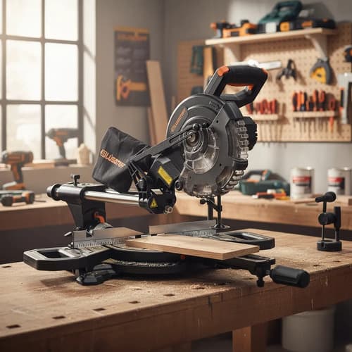 Sierra Ingletadora Telescopica Brushless Lusqtoff Black 18v