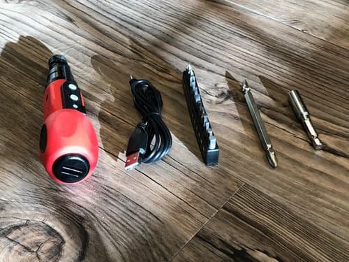 Destornillador Inalámbrico Atornillador Equus 3.7v Litio Color Rojo Frecuencia 0