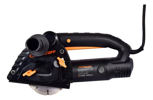Acanaladora Pared Lusqtoff 1500w 2 Disco Maletín Accesorios Color Negro Frecuencia 50 Hz