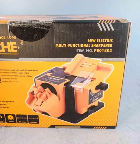 Afiladora De Mechas Cuchillos Formones 65w Profesional Naranja Claro