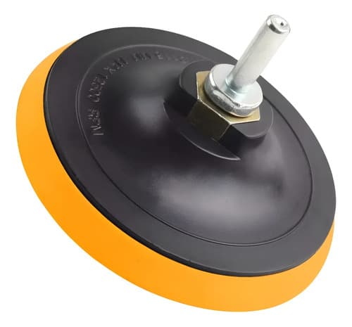 Disco Para Pulidora Con Velcro Y Vástago 115mm, 4 1/2 Pulgad Negro
