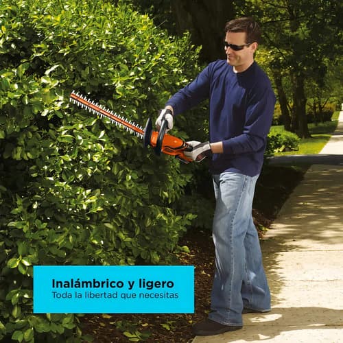 Cortasetos Inalámbrico 20v Lht2220-b2c Black+decker Color Naranja