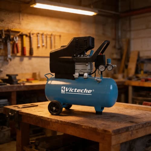 Compresor Victeche 24l 3400rpm 120psi 220v Verde 50hz/60hz
