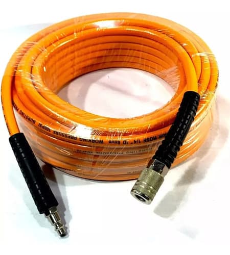 Compresor De Aire Ingco 50 Litros + 15 Mts Manguera + Kit Naranja Claro 220v Monofásica