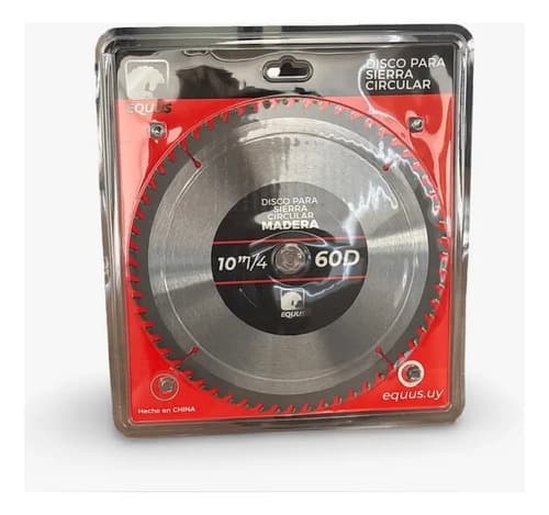 Disco Para Sierra Circular 10 1/4 - 60t Equus Plateado