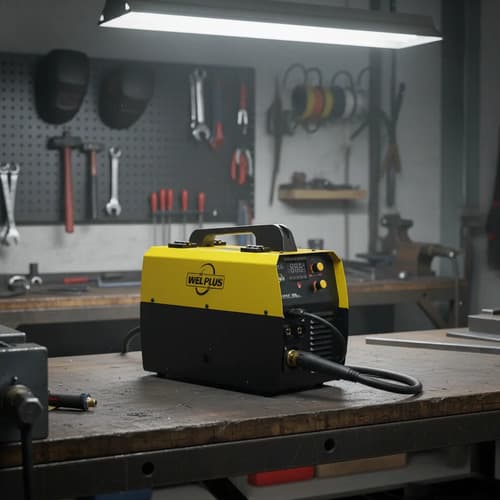 Soldadora Welplus Mig/mma 200 Amper, Suelda Con Gas, Sin Gas Amarillo