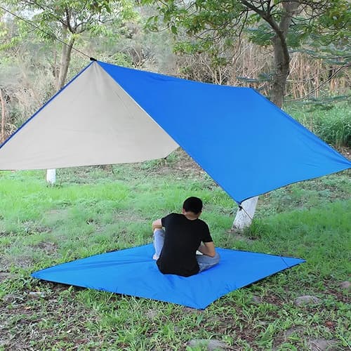 Lona Toldo Impermeable Premium 4x3 Uv Reforzada Camping Azul