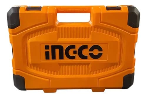 Set Kit 156 Herramientas Maletin Ingco Cromo Vanadio Racing Naranja Claro