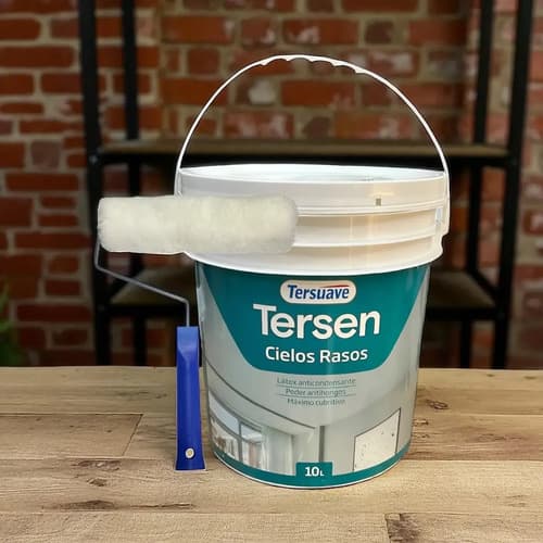 Látex Cielorraso Anti Condensante Tersuave X10l - Colornet Acabado Mate Color Blanco
