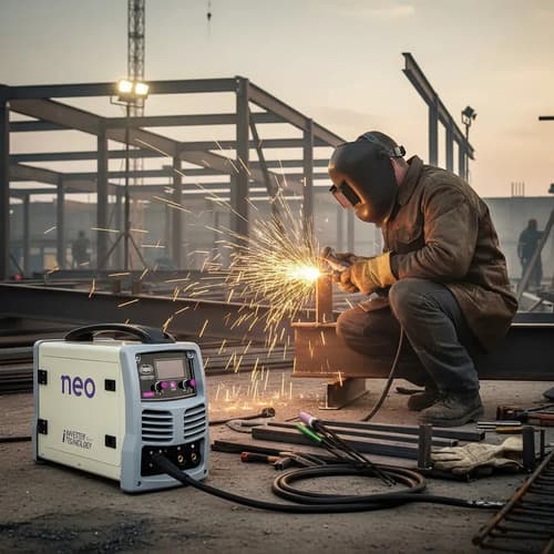Soldadora Neo Industrial 4 En 1 200a Inverter Mig/tig Color Combinado