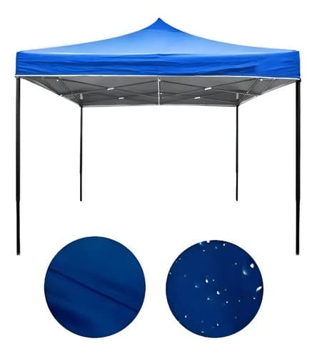 Gazebo Plegable Toldo Super Reforzado 2x2 Para El Jardín Color Azul