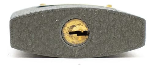 Candado De Hierro Gris Con Llave Lh-1273, 63mm